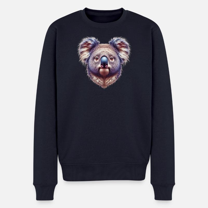 Koala - Männer Premium Bio Pullover - Navy