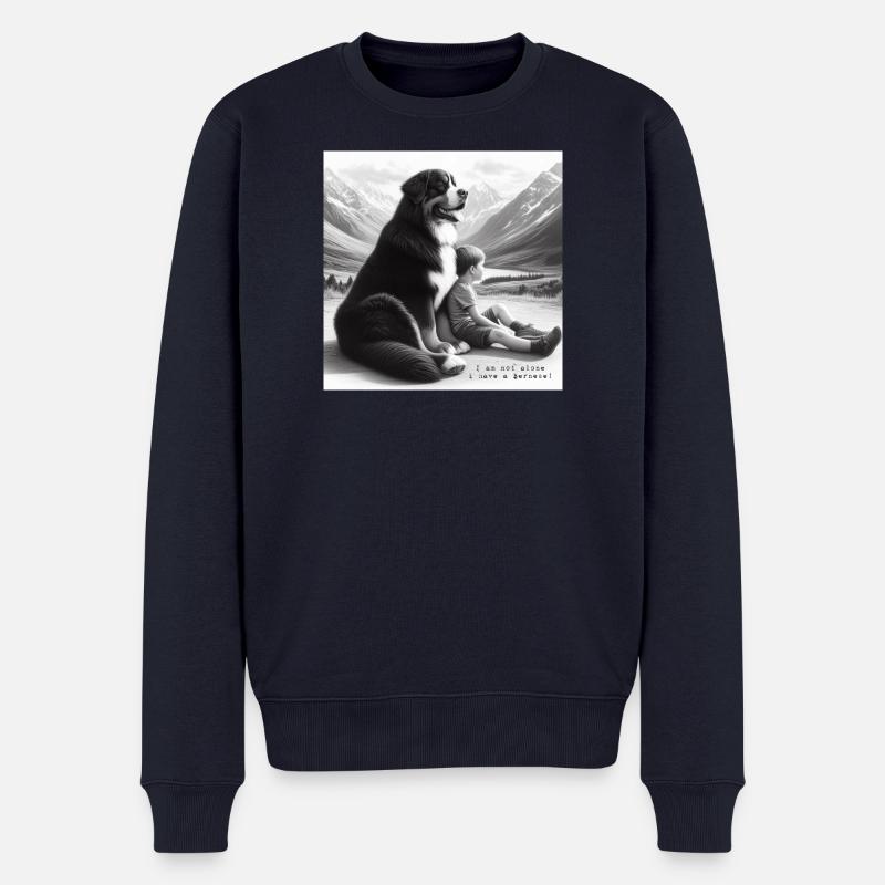 Berner Sennenhund - Männer Premium Bio Pullover - Navy