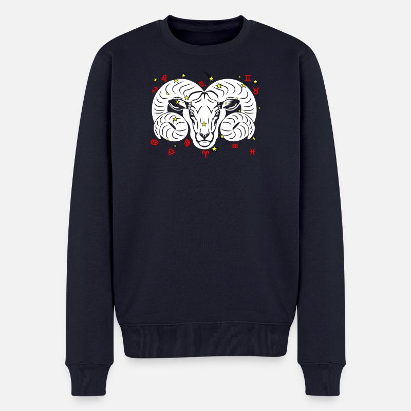 Couleur Bélier - Pull Premium bio Homme - bleu marine