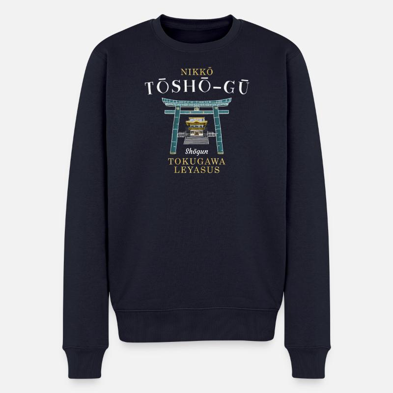 Nikko, Schrein Tosho-gu, Ehrung 1. Shogun, Japan - Männer Premium Bio Pullover - Navy
