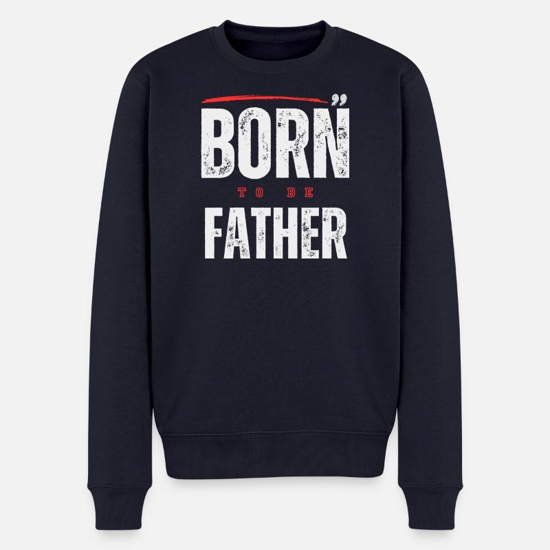 Hommage à la Paternité Puissante - Pull Premium bio Homme - bleu marine