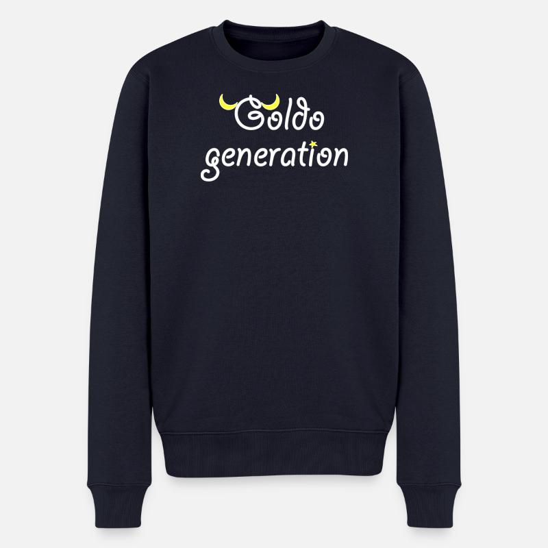 Goldo-Generation - Männer Premium Bio Pullover - Navy