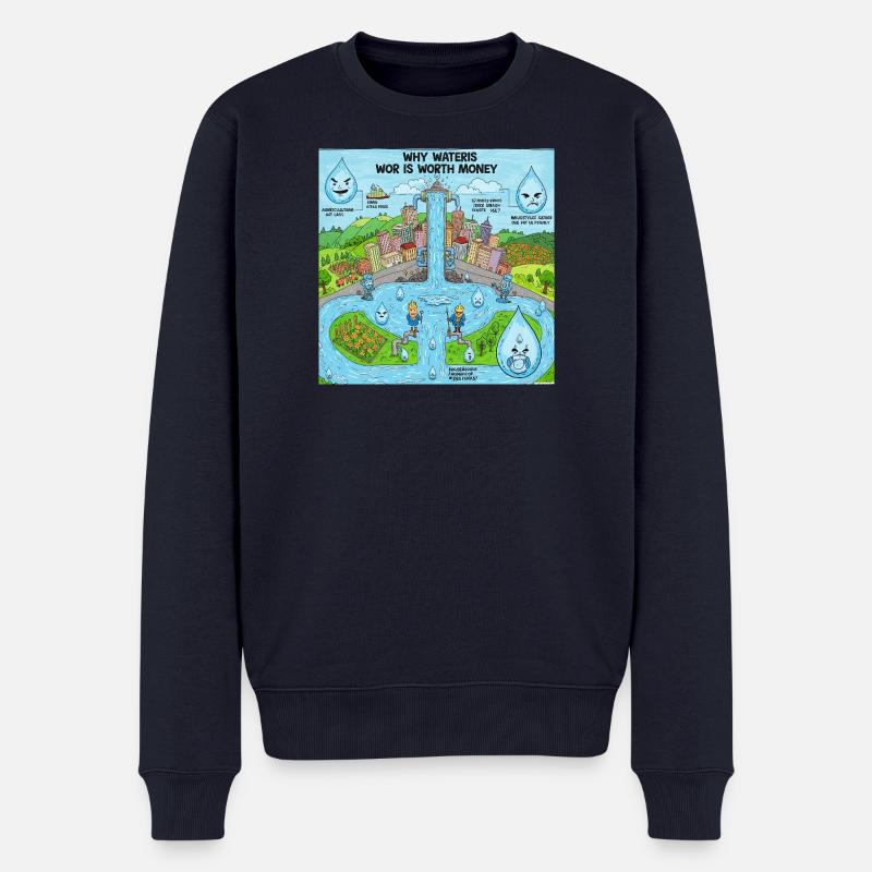 JensJensen - Männer Premium Bio Pullover - Navy
