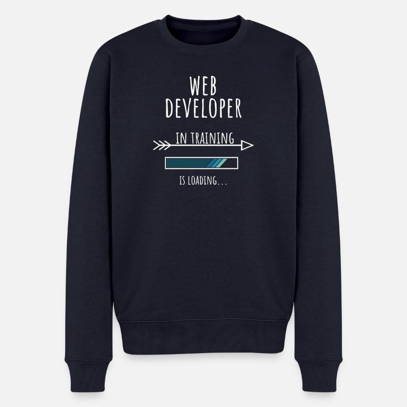Web Developer in Ausbildung Beruf Geschenk - Männer Premium Bio Pullover - Navy
