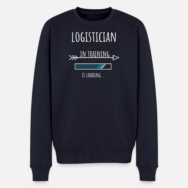 Logistician in Ausbildung Beruf Geschenk - Männer Premium Bio Pullover - Navy