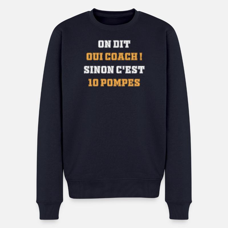 Motivation - Männer Premium Bio Pullover - Navy