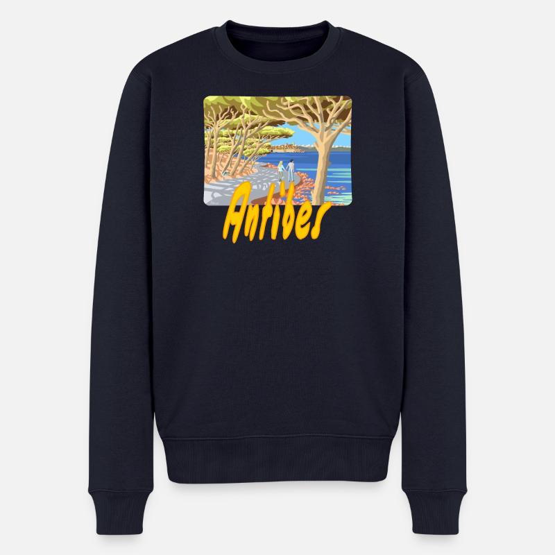 Antibes - Männer Premium Bio Pullover - Navy