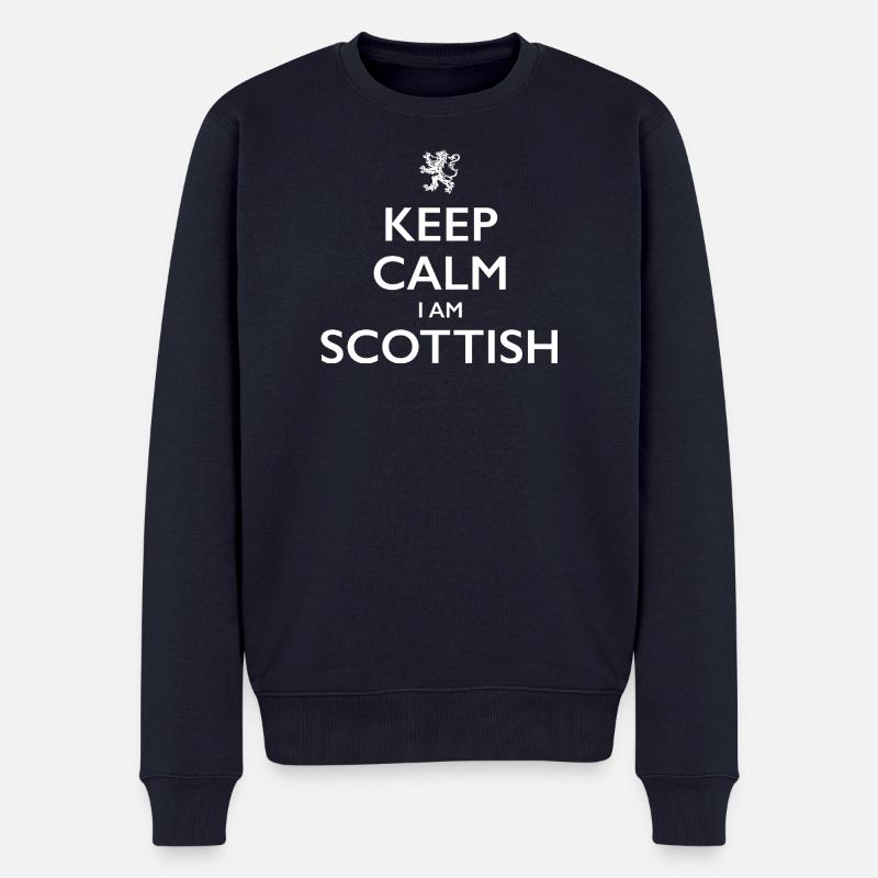 Scottish Scot Schottland - Männer Premium Bio Pullover - Navy