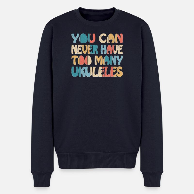 You can never have too many Ukuleles - Männer Premium Bio Pullover - Navy