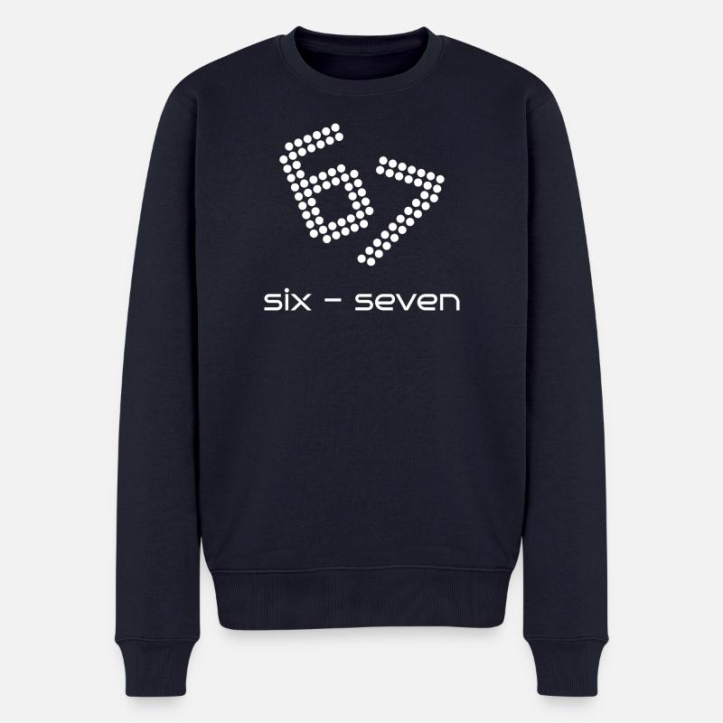 six sept 6 - 7 - Pull Premium bio Homme - bleu marine