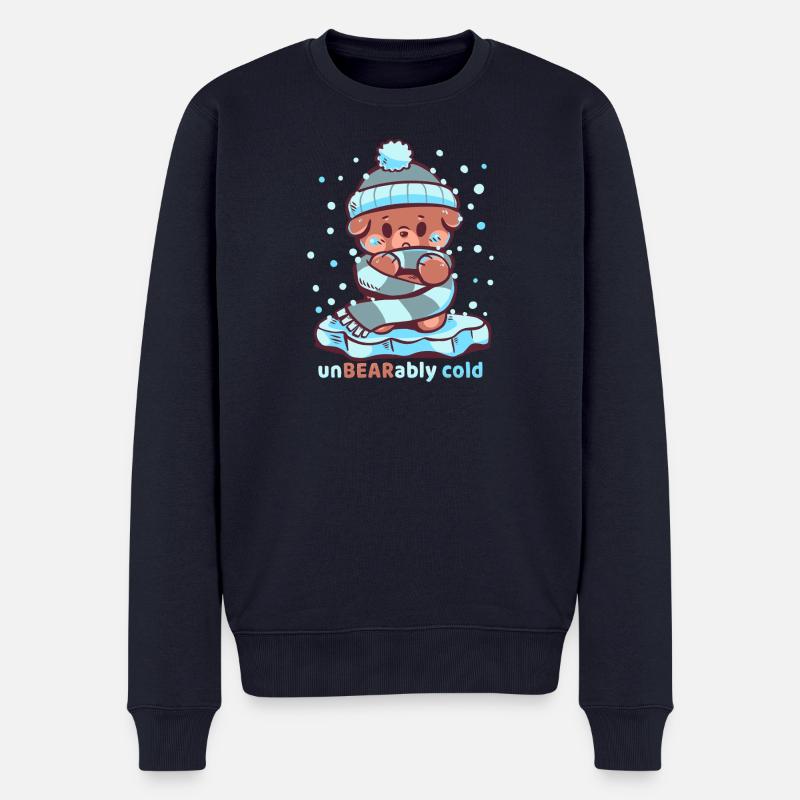 Unerträglich kalt - Männer Premium Bio Pullover - Navy