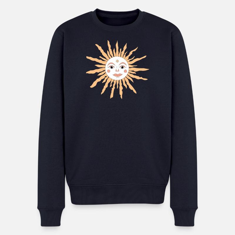 Sonne Celestial - Männer Premium Bio Pullover - Navy