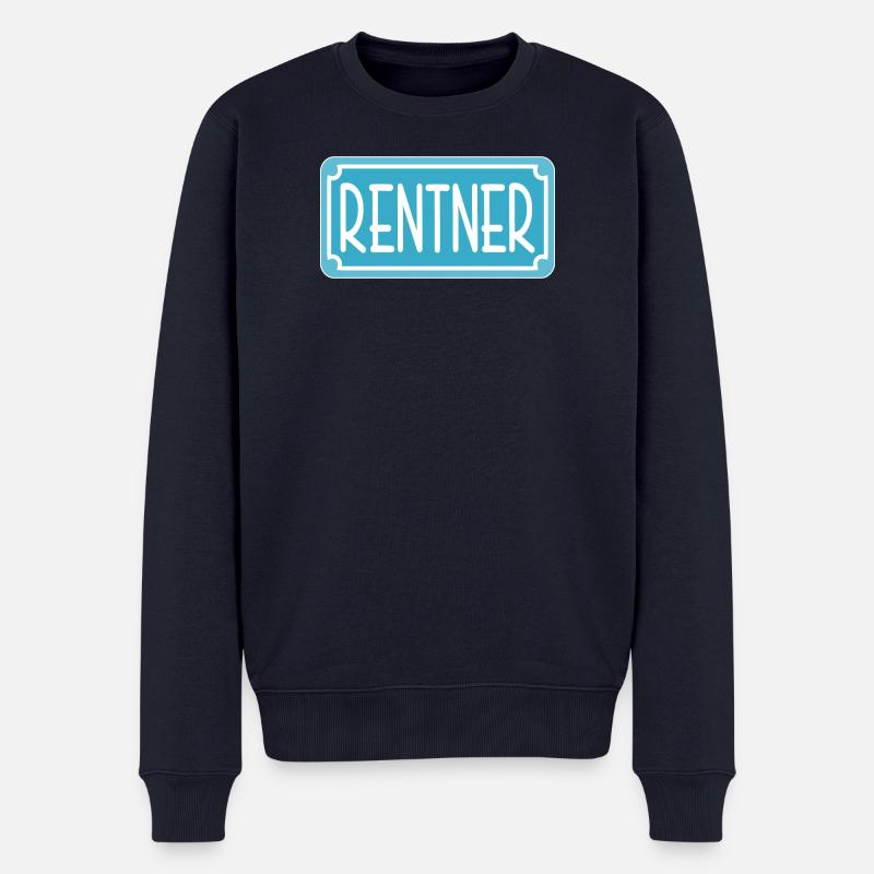 Abschiedsgeschenke für Rentner - RENTE - Männer Premium Bio Pullover - Navy