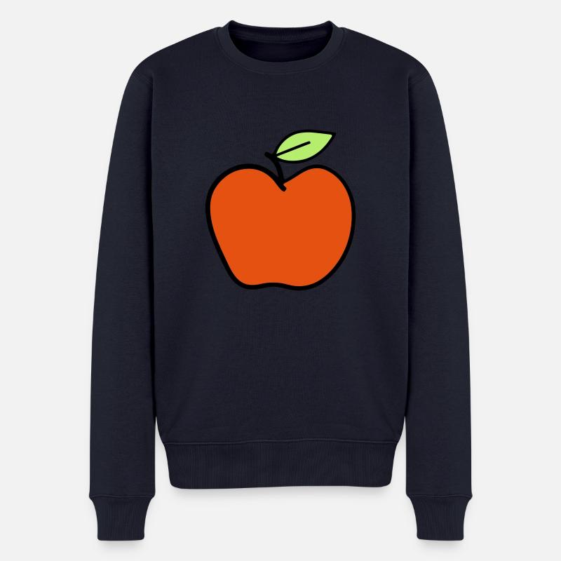 apple1 - Männer Premium Bio Pullover - Navy