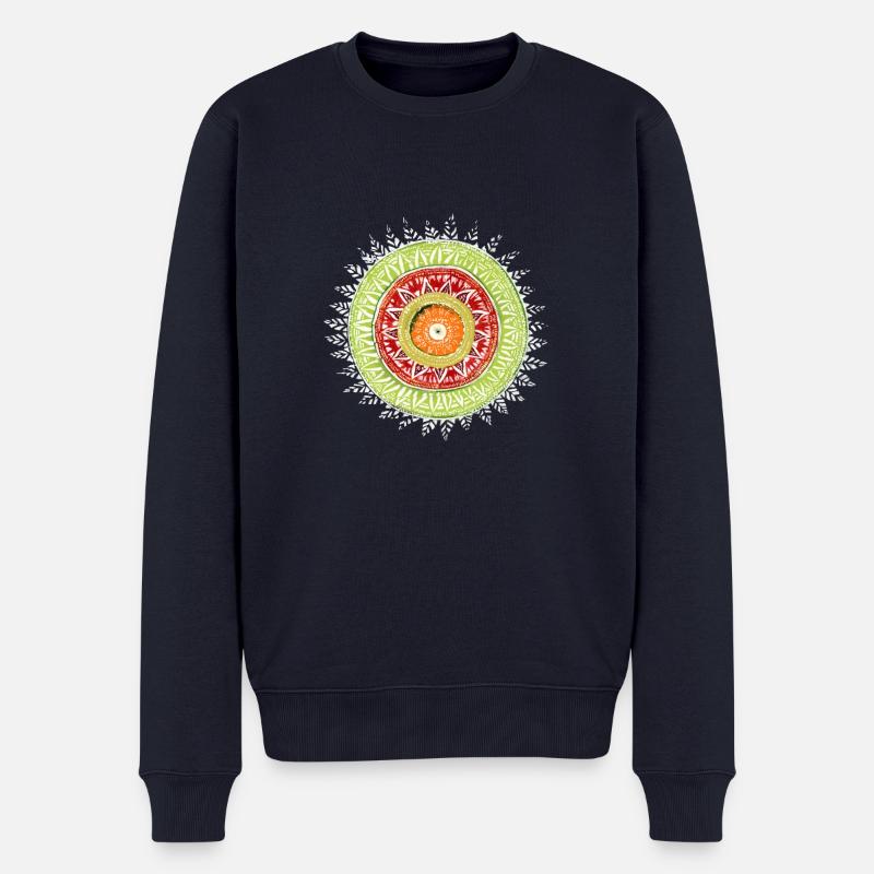 Lebenskreis shamane Circle - Männer Premium Bio Pullover - Navy