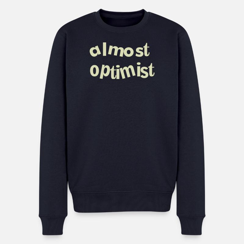 optimist - Männer Premium Bio Pullover - Navy