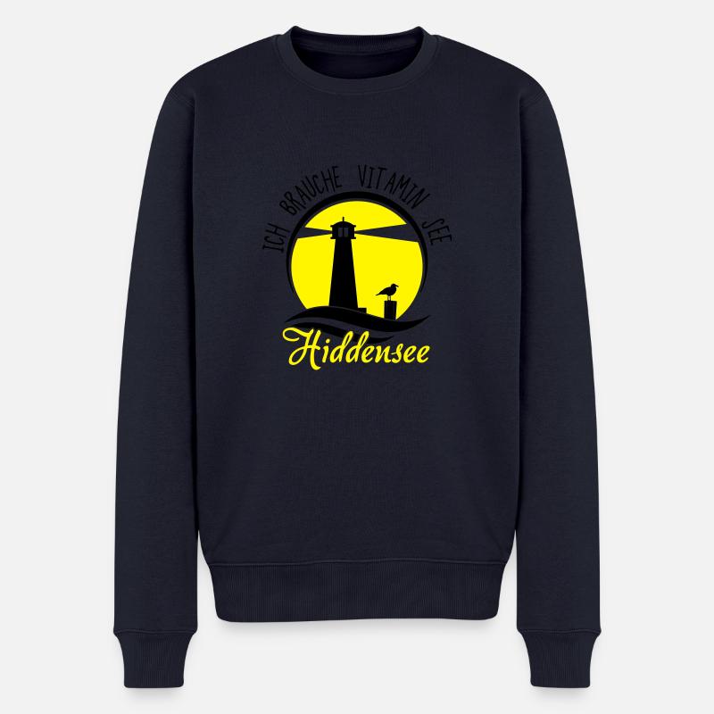 Vitamin See Hiddensee - Männer Premium Bio Pullover - Navy