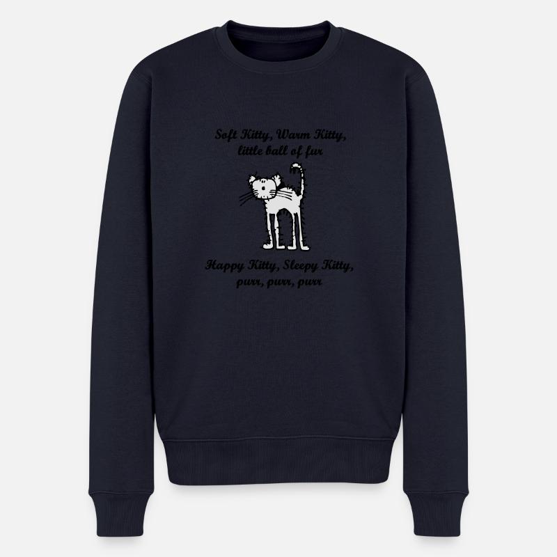 soft_kitty - Männer Premium Bio Pullover - Navy