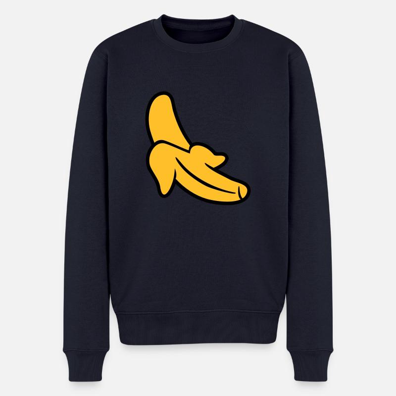 Banane - Männer Premium Bio Pullover - Navy