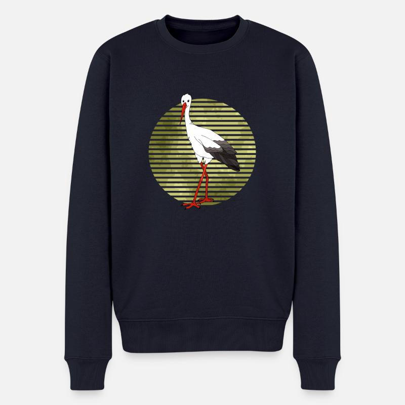 Storch - Männer Premium Bio Pullover - Navy