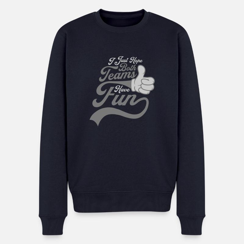 Both Teams Have Fun - Männer Premium Bio Pullover - Navy