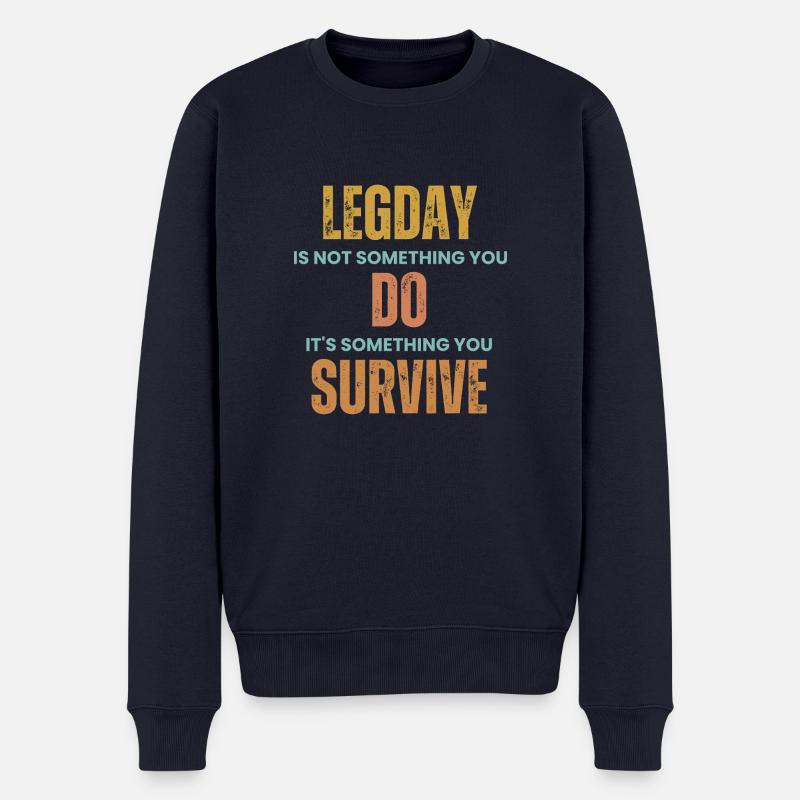 Legday Survival - Männer Premium Bio Pullover - Navy