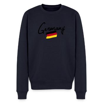 germany - Pull Premium bio Homme - bleu marine - Devant - Nico (187cm)