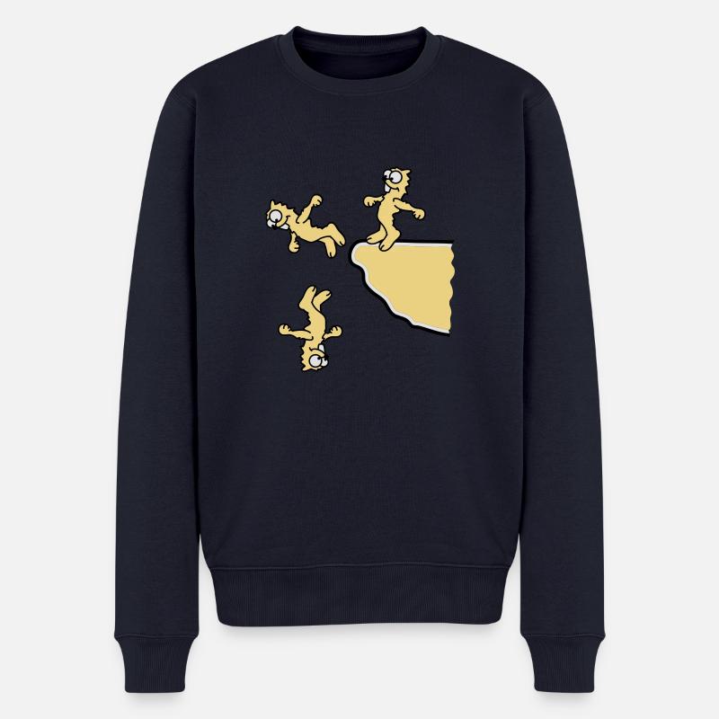 cliff_jumpers_3c - Pull Premium bio Homme - bleu marine