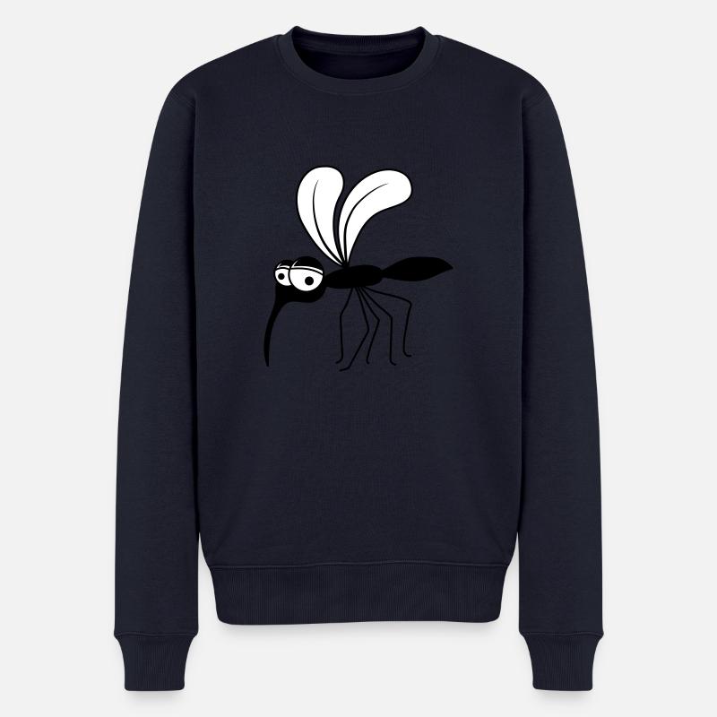 stechmuecke fliege insekt schmeissfliege blutsauge - Männer Premium Bio Pullover - Navy