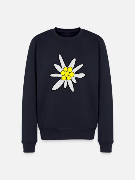 Edelweiss, ghosteweed - Men's Premium Organic Jumper - navy