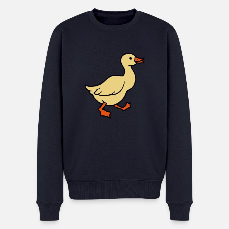 goose - Männer Premium Bio Pullover - Navy