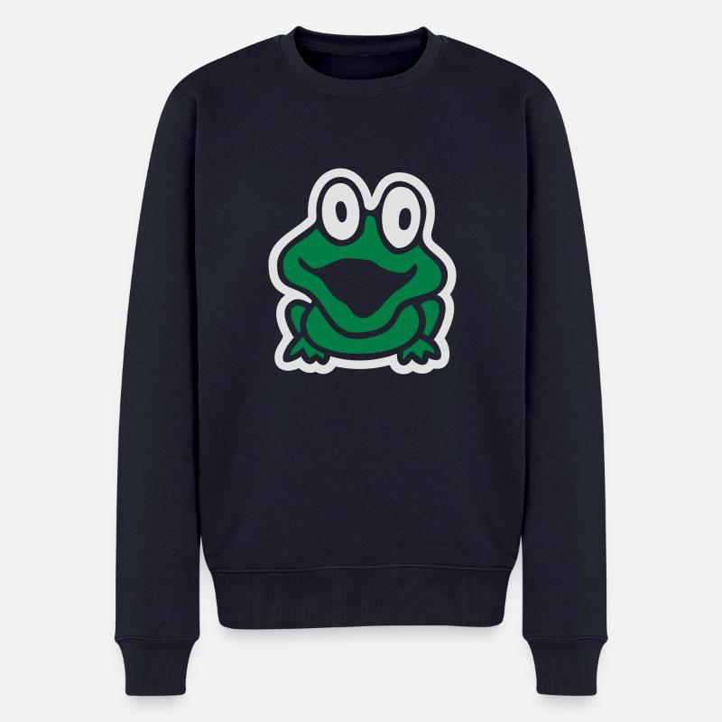 frosch_100 - Pull Premium bio Homme - bleu marine