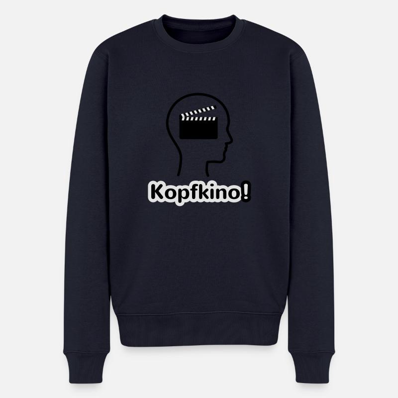 Kopfkino - Männer Premium Bio Pullover - Navy