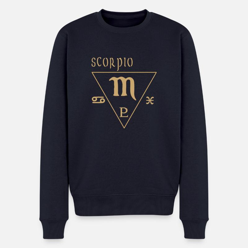 Skorpion - Männer Premium Bio Pullover - Navy