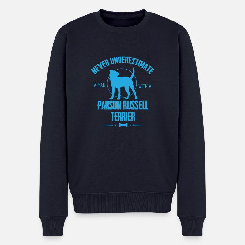 Parson Russell Terrier - Männer Premium Bio Pullover - Navy