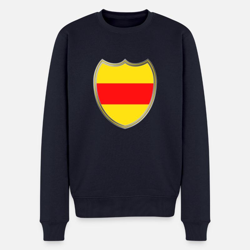 Großherzogtum Baden (Wappen) - Männer Premium Bio Pullover - Navy