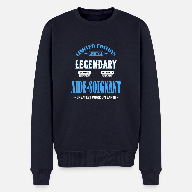 BEZUGSPERSON - Männer Premium Bio Pullover - Navy