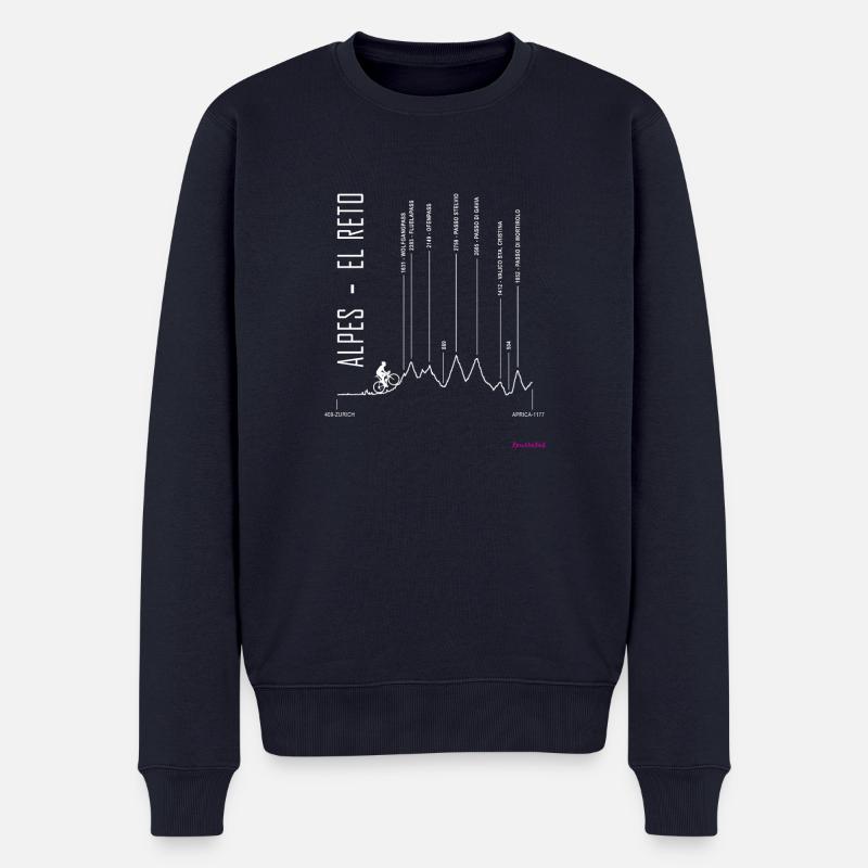 ZURICH APRICA für Schwarz - Männer Premium Bio Pullover - Navy