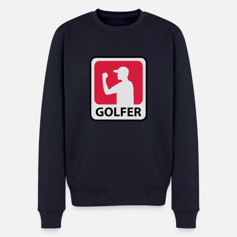 Golfer Winner - Männer Premium Bio Pullover - Navy