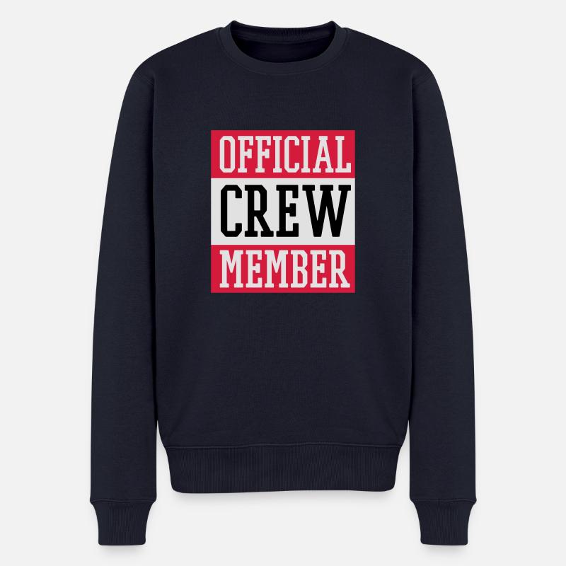 Official Crew Member - Männer Premium Bio Pullover - Navy