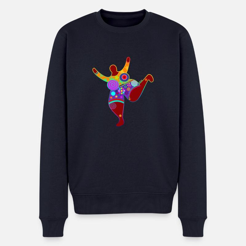 BIG Mama 1 - Männer Premium Bio Pullover - Navy