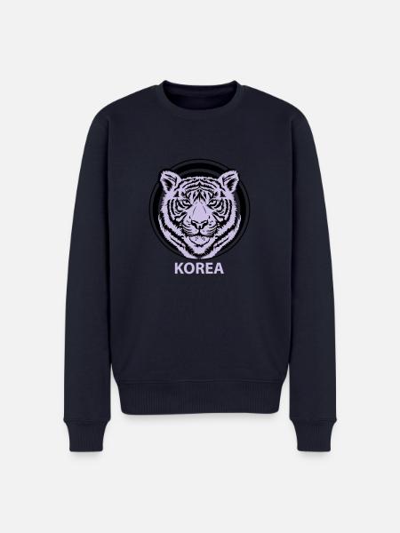 Korea - Männer Premium Bio Pullover - Navy