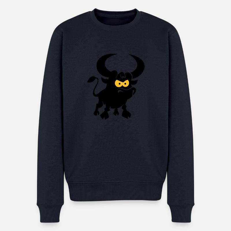 vl087b_stier_2c - Pull Premium bio Homme - bleu marine