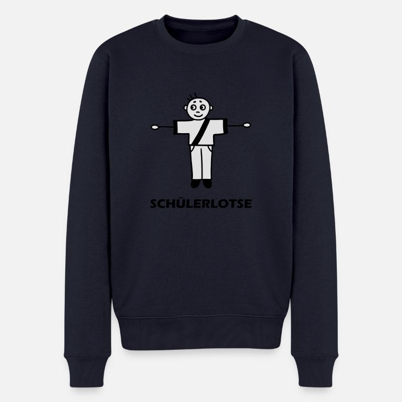 Schülerlotse - V2 - Pull Premium bio Homme - bleu marine
