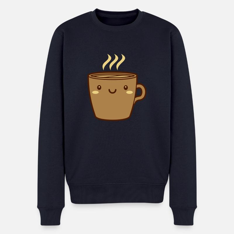 Mignon tasse de café - Pull Premium bio Homme - bleu marine