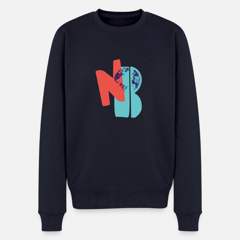 N O Planète B - Pull Premium bio Homme - bleu marine