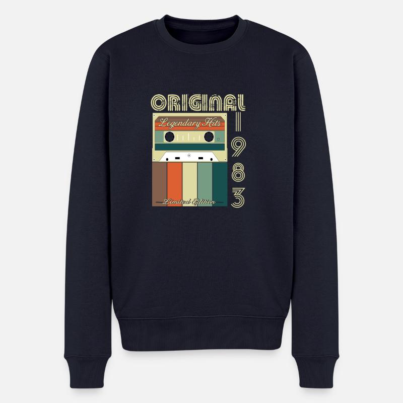 Legendäres Jubiläum 1983 - Männer Premium Bio Pullover - Navy