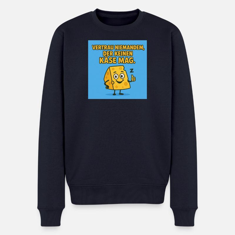 vertrau niemand - Männer Premium Bio Pullover - Navy