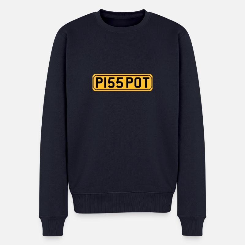 Piss Pot - Männer Premium Bio Pullover - Navy