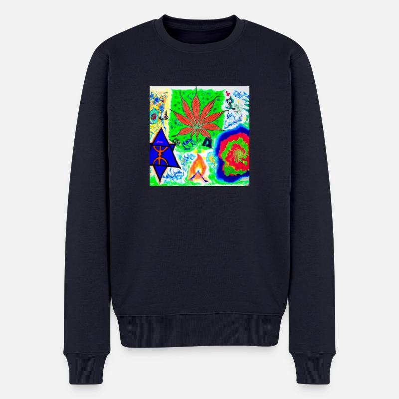 MoJamba113 - Männer Premium Bio Pullover - Navy